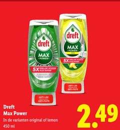  450 dreft power schoon 5x vet pour le des anti fuite original lemon ml 