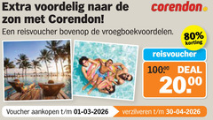  80 corendon zon bovenop 100 00 deal voucher verzilveren 
