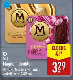  magnum double gold caramel billionaire new ola utopia cherry chocolate berries cream flavour meerdere ml elders 