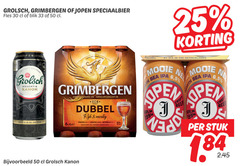 1 25 30 33 50 grolsch grimbergen speciaalbier fles blik meesterschap kanon abbaye abdij opgericht 1128 dubbel rijk fruitig moutig bitter donkere karamelmout 6 5 netherlands sea craft voc beer stuk 