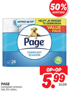  page toiletpapier 24 50 reinigt beter textuur minder gebruiken pack fsc rollen schoon pak milieu 5.99 