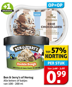  55 100 200 1 hertog yssalon drie chocolades ml saus chocoladesmaak chocoladestukjes fairtrade cookie dough vanilla ice cream with chunks chocolate chip bekers bakjes stuk 