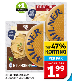  milner kaasplakken 6 150 r nature rijk 1 jong belegen oud 30 pakken pak 