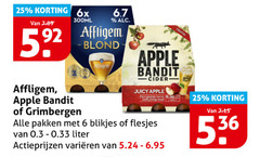  grimbergen apple bandit affligem appelcider speciaalbieren 6 25 6x 7 300ml blond juicy pakken blikjes liter varieeren 