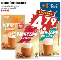  nescafe oploskoffie 2 100 doosjes sachets combineren new same taste caramel 1 zegel cappuccino latte macchiato nutri score 