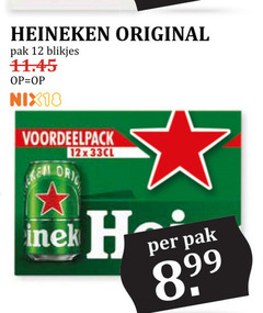 heineken blikjes bier 12 original pak nix18 12x 8 99 
