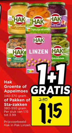  1 100 hak rode kool doperwtjes wortel linzen groente sperziebonen pakken zakken stuk 3.99 pak 