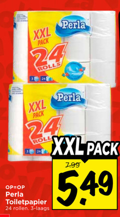  perla toiletpapier 3 24 xxl pack rolls roll rollen 