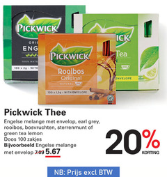  pickwick thee 20 100 1000 orig with rooibos original natural 1 envelope tea engelse melange envelop earl grey bosvruchten sterrenmunt green lemon doos zakjes 