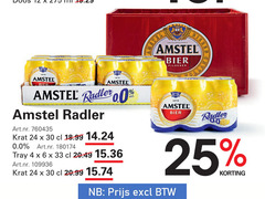  amstel radler bier 4 6 24 25 30 33 1870 0.0 krat tray pilsener bieren 