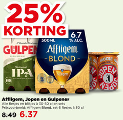 affligem jopen gulpener speciaalbieren 6 25 30 generatie 300ml gulpen gerst hop biologisch fruitig fris bio tipa netherlands 5 craft bee sea dc open blikjes blond 