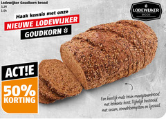  50 lodewijker brood kennis nieuwe bruin meergranenbrood krokante korst rijkelijk bestrooid sesam zonnebloempitten lijnzaad 