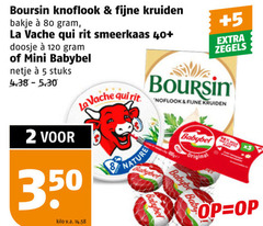  2 5 80 120 350 boursin knoflook fijne kruiden bakje la vache qui rit smeerkaas 40 doosje mini babybel netje stuks kilo v.a. nature zegels original baby 