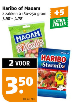  2 350 haribo maoam zakken 5 zegels pinballs share starmix kilo v.a. 
