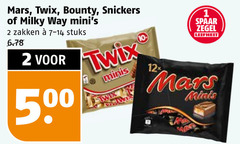  1 2 12 500 mars twix bounty snickers milky zakken stuks minis spaar zegel leifheit 