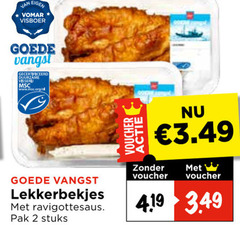  2 visboer vangst gecertificeerd duurzame visserij www.msc.org nl lekkerbekjes ravigottesaus pak stuks voucher 