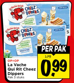 3 la vache qui rit cheez dippers granen proteine pak stuks new recipe 99 