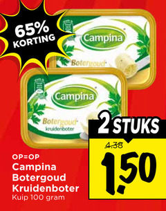 klik op dit plaatje voor een vergroting en voor vergelijkbare aanbiedingen gerelateerd aan
2 65 100 campina botergoud kruidenboter kuip stuks 2 65 100 campina botergoud kruidenboter kuip stuks