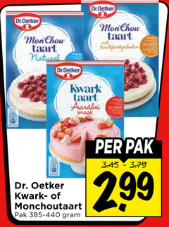  dr oetker taart naturel kwark aardbei dr. monchoutaart pak 