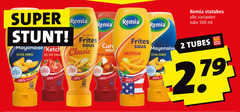  remia mayonaise tomatenketchup snacksaus 2 10 100 500 super frites romig saus curl classic american getest all statubes tube ml tubes 
