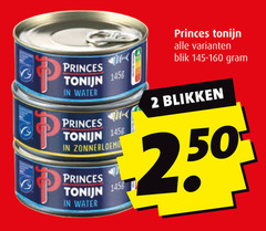  princes tonijn in blik 2 water blikken 50 