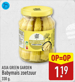  11 330 asia green garden baby corn sweet sour zoetzuur 