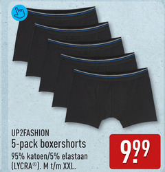  5 pack boxershorts katoen elastaan lycra xxl 