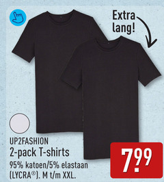  2 5 lang pack shirts katoen elastaan lycra xxl 