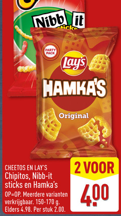  2 400 nibb it party pack original cheetos chipitos sticks meerdere elders stuk 