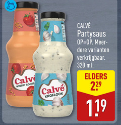  calve snacksaus 320 whisky knoflook partysaus ml elders 
