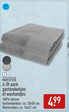  2 8 100 novitesse pack gastendoekjes washandjes katoen ca. cm 
