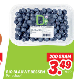  blauwe bessen 200 biologische inhoud verpakt doen zuid afrika bio schaal 