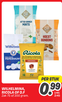  18 200 vorstelijke after dinner mints hoest bonbons fris zoete ricola zwitserse alpenkruiden pepermunt aux plantes des suisses vorm original wilhelmina zak natuurlijk naturellement stuk 