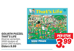  goliath legpuzzel 240 1000 puzzel life stukjes junior elders pieces cm stuk 3.99 