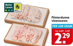  100 beter leven dieren bescherming flinterdunne vleeswaren 