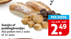  2 11 soesjes puddingbroodjes pakken stuks doos 