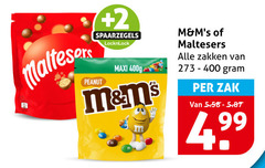  m en ms maltesers chocolade chocoladepindas 400 2 peanut maxi zakken zak 