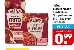  2 100 heinz tomato frito original tomaten tomates savour rijke kant basis base blokjes onweerstaanbare pakken pack pak 