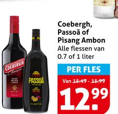  1 coebergh pisang ambon flessen classic wilde bessen likeur liter fles natural 