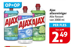  99 xxl r ajax eucalyptus fraicheur limoen allesreiniger flessen ml fles la fresh frais fris 