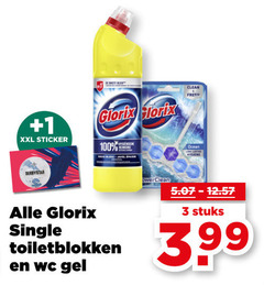  3 100 1 xxl sticker glorix free ocean derbystar single toiletblokken wc gel stuks 3.99 