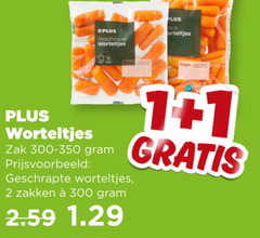  1 2 300 geschrapte worteltjes zak zakken 