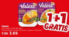  1 2 7 180 valess 2x vegetarische gouda schnitzel pakken 5x crispy sticks 