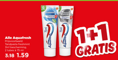  1 2 31 aquafresh tandpasta freshmint bescherming tubes ml gezin tandsteen controle 75ml 
