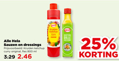 25 hela sauzen dressings kruiden ketchup curry original fles ml mosterd dille dressing 
