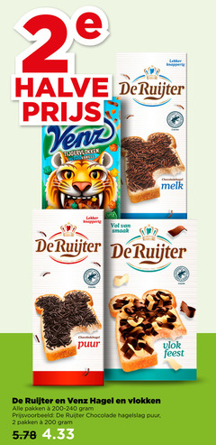  2 200 1860 2e knapperig halve ruijter venz tijgervlokken melk vanille people natur cacao certified chocoladehagel puur vlok feest hagel vlokken pakken chocolade hagelslag 