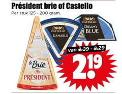  200 brie castello stuk danablu creamy blue le president france 