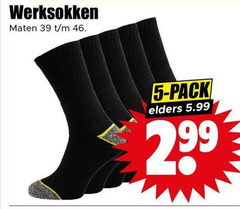  5 46 werksokken maten pack elders 5.99 