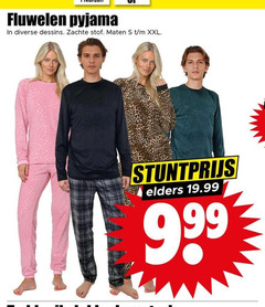  fluwelen pyjama dessins zachte stof maten xxl elders 