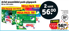  1 2 7 100 ariel wasmiddel gigapack stuks giga pack dagen mega rapid color lenor vlekverwijdering original action pod 